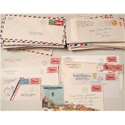 Around 200 Las Vegas air mail covers from the 1940's