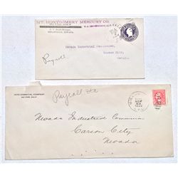 Two railroad cancels