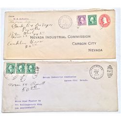 Two unlisted Caliente & Barstow Railroad post marks