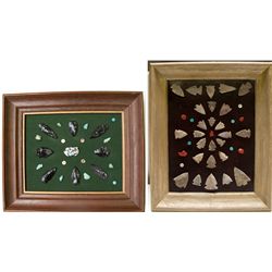 Two frames full of Native American work