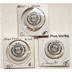 Three UMW of America pins