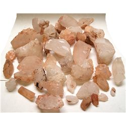 Box of large quartz crystals