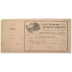 Confederate Taxable Certificate: February 17, 1864