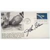 Image 1 : John Glenn autograph on First Day of Issue for Project Mercury stamp