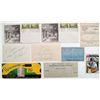 Image 1 : Miscellaneous material including a Don Drysdale autograph and 1931 hunting license stamp