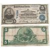 Image 1 : 1909 National Bank of California $5.00 bill