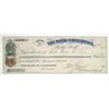 Image 1 : Bank of California 1868 Gold Hill check with 5 cent state revenue stamp