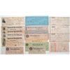 Image 1 : Lot of twenty. Twelve Bank of Pioche checks, nine different styles and colors