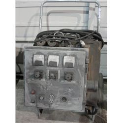 CONSTRUCTION SITE POWER BOX ON DOLLY