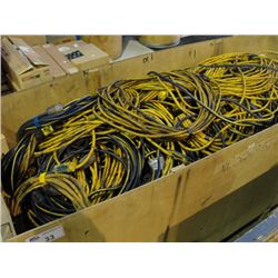 LARGE PALLET LOT OF ASSORTED EXTENSION CORDS