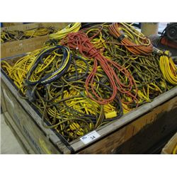 LARGE PALLET LOT OF ASSORTED EXTENSION CORDS