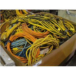 LARGE PALLET LOT OF ASSORTED EXTENSION CORDS
