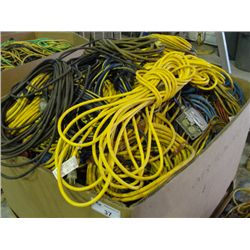 LARGE PALLET LOT OF ASSORTED EXTENSION CORDS