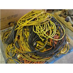 LARGE PALLET LOT OF ASSORTED EXTENSION CORDS