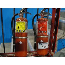 2 FIRE EXTINGUISHERS