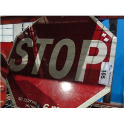 VINTAGE HEAVY METAL STOP SIGN