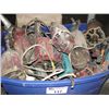 Image 1 : BIG BLUE RUBBER STORAGE TOTE FILLED WITH ASSORTED POWER TOOLS FOR PARTS OR REPAIR