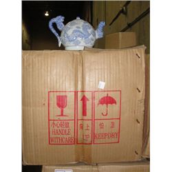 ONE CASE OF ORIENTAL CERAMIC TEA POTS