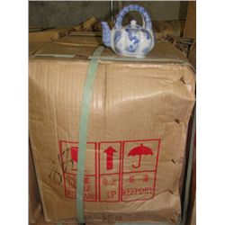 ONE CASE OF ORIENTAL CERAMIC TEA POTS