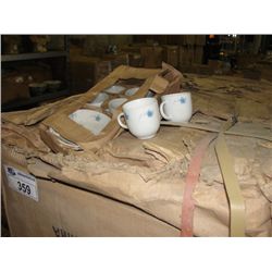 ONE CASE OF ORIENTAL CERAMIC TEA CUP AND SAUCER SETS