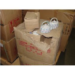 ONE CASE OF ORIENTAL TEA POTS