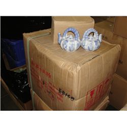 ONE CASE OF ORIENTAL TEA POTS