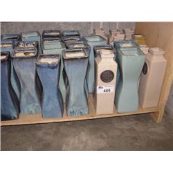 SHELF LOT OF ORIENTAL CERAMIC VASES