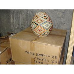 ONE CASE OF ORIENTAL CERAMIC MULTI COLORED VASES