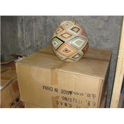 ONE CASE OF ORIENTAL CERAMIC MULTI COLORED VASES
