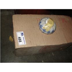 ONE CASE OF ORIENTAL CERAMIC LIDDED GINGER JARS