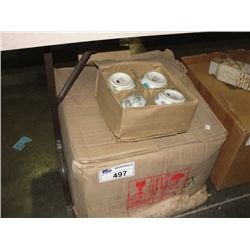 ONE CASE OF ORIENTAL CERAMIC LIDDED GINGER JARS