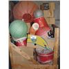 Image 1 : PALLET LOT FILLED WITH ASSORTED ORIENTAL LAMP SHADES
