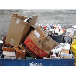 PALLET LOT OF ASSORTED OILS, WD40 AND MISC ITEMS