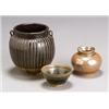 Image 1 : Three Chinese Brown Glazed Pottery Vessels...