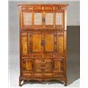 Image 1 : Korean Iron Mounted Elmwood and Fruitwood Two-Part Side Cabinet...