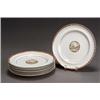 Image 1 : Set of Nine Chinese Export Sepia-Decorated Plates...