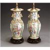 Image 1 : Pair of Chinese Export 'Rose Medallion' Vases...