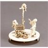 Image 1 : Japanese Shibayama Style Ivory Okimono of a Monkey Trainer...