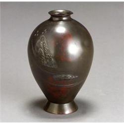 Japanese Bronze Vase...