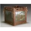 Image 1 : Japanese Four-Panel Tinted Glass Photo Plates Mounted as a Lantern...
