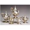 Image 1 : Chinese Export Sterling Five-Piece Coffee and Tea Service...