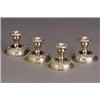 Image 1 : Set of Four S. Kirk & Son RepoussÄ Weighted Sterling Low Candlesticks...