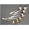 Image 1 : Set of Seven Turkish Silver Tablespoons...
