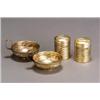 Image 1 : Four Greek Gilt Silver Table Articles...