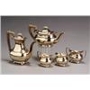 Image 1 : English Silver Plate Five-Piece Coffee and Tea Service...