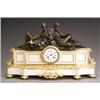 Image 1 : Louis XVI Style Ormolu, Bronze and Marble Figural Mantel Clock...