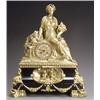 Image 1 : Louis Philippe Ormolu and Slate Figural Mantel Clock...