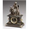 Image 1 : Napoleon III Bronze and Slate Figural Mantel Clock...
