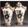 Image 1 : Pair of English Ironstone 'Japan' Pattern Potpourri Urns...