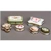 Image 1 : Six Continental Porcelain Snuff Boxes...